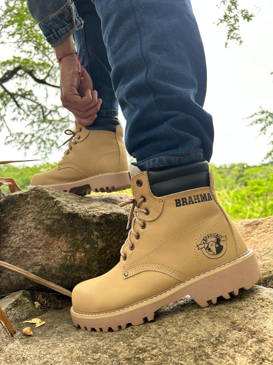 BOTA BRAHMA CLASICA CUERO + CAJA | BOTA CON CUERO GENUINO DE ALTA CALIDAD ⚜️