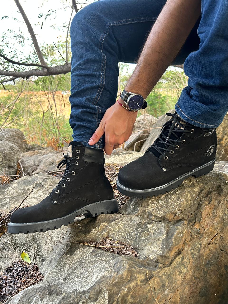 BOTA BRAHMA CLASICA CUERO + CAJA | BOTA CON CUERO GENUINO DE ALTA CALIDAD ⚜️