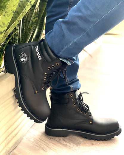 BOTA BRAHMA CLASICA CUERO + CAJA | BOTA CON CUERO GENUINO DE ALTA CALIDAD ⚜️