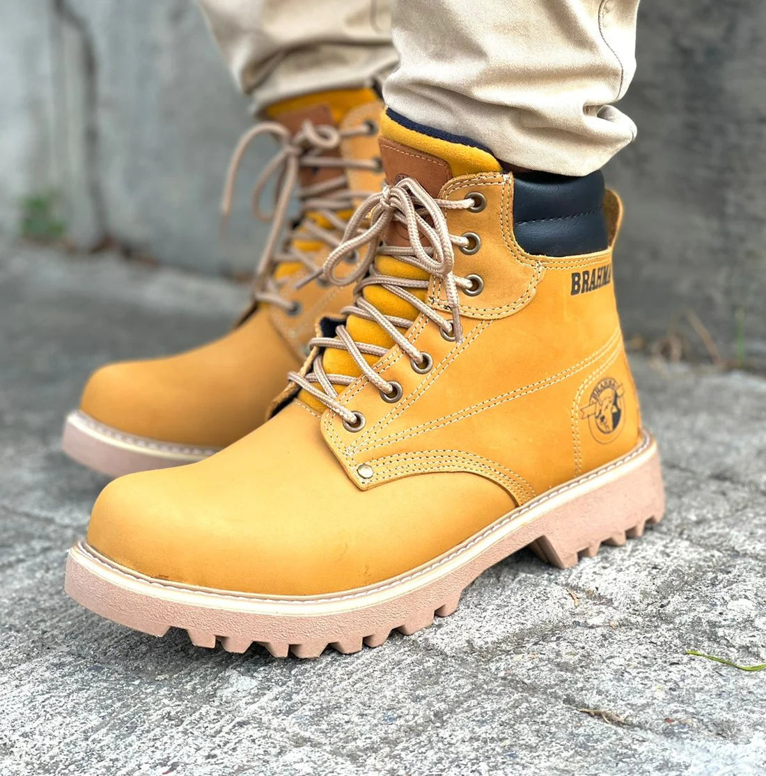 BOTA BRAHMA CLASICA CUERO + CAJA | BOTA CON CUERO GENUINO DE ALTA CALIDAD ⚜️