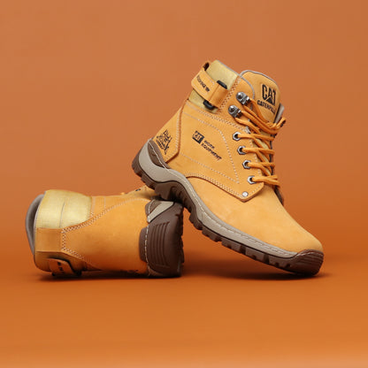 BOTA CATERPILLAR WORK 100% CUERO