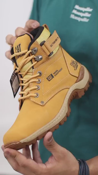 BOTA CATERPILLAR WORK 100% CUERO