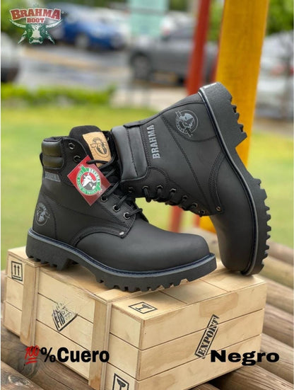 BOTA BRAHMA CLASICA CUERO + CAJA | BOTA CON CUERO GENUINO DE ALTA CALIDAD ⚜️