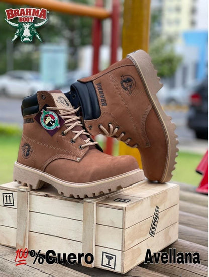 BOTA BRAHMA CLASICA CUERO + CAJA | BOTA CON CUERO GENUINO DE ALTA CALIDAD ⚜️
